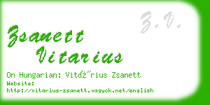 zsanett vitarius business card